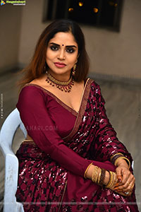 Karunya Chowdary at Erracheera Movie Glimpse Press Meet