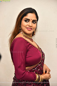 Karunya Chowdary at Erracheera Movie Glimpse Press Meet