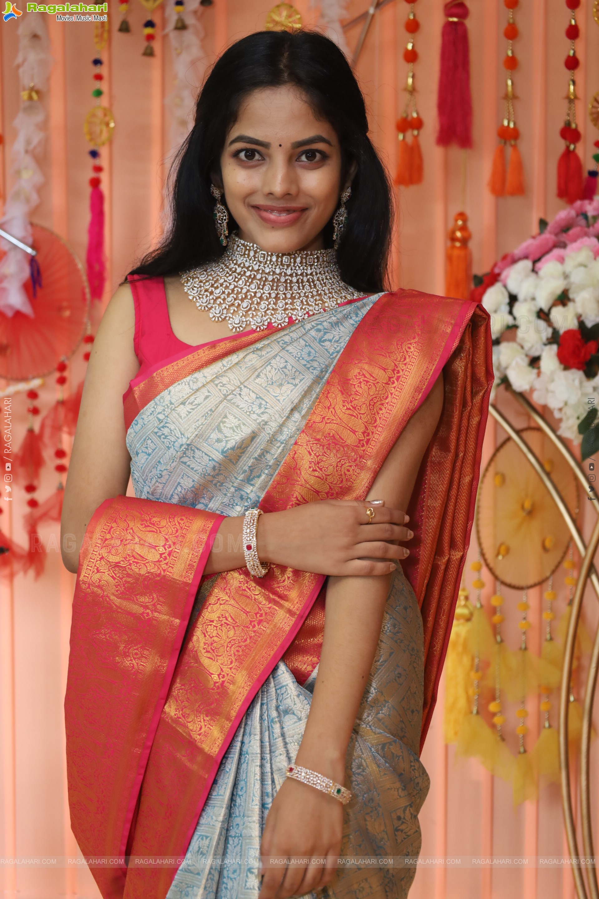 Sumahitha Depuri Latest Saree Stills, HD Gallery