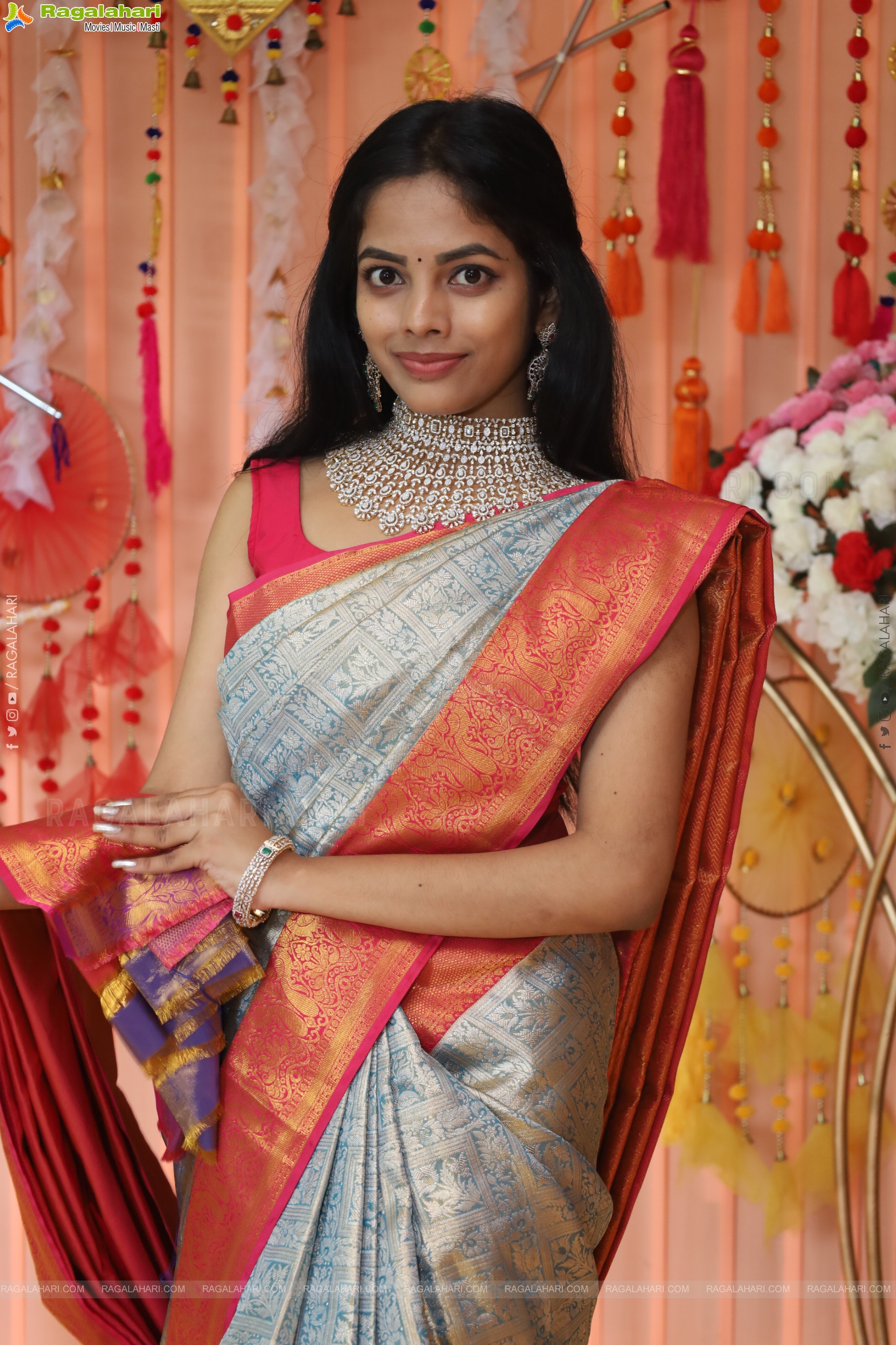 Sumahitha Depuri Latest Saree Stills, HD Gallery