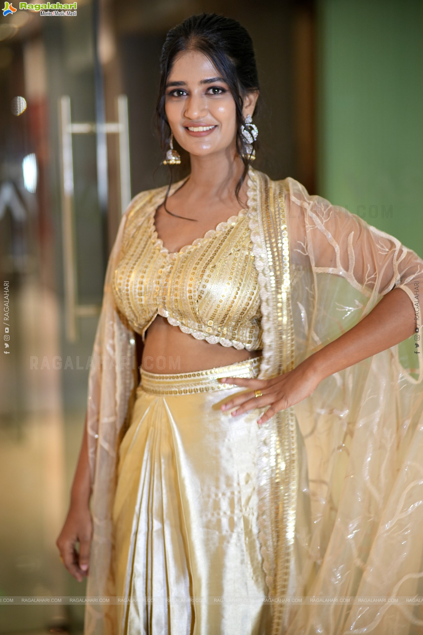 Alekhya at Jatadhara Pre Release Event, HD Gallery