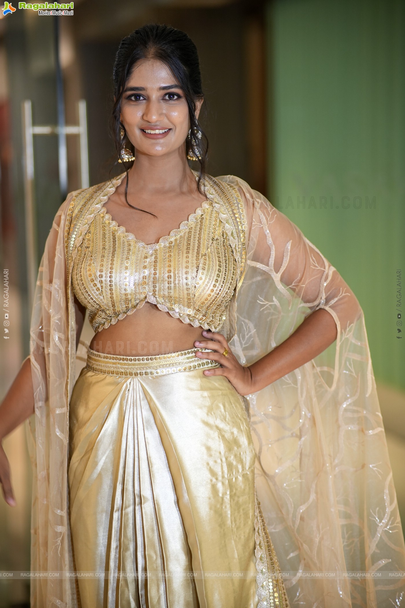 Alekhya at Jatadhara Pre Release Event, HD Gallery