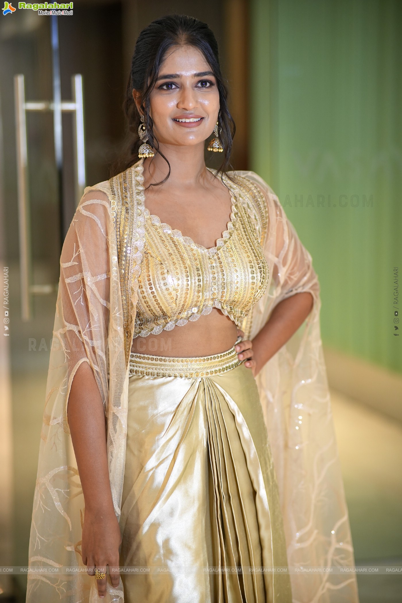 Alekhya at Jatadhara Pre Release Event, HD Gallery