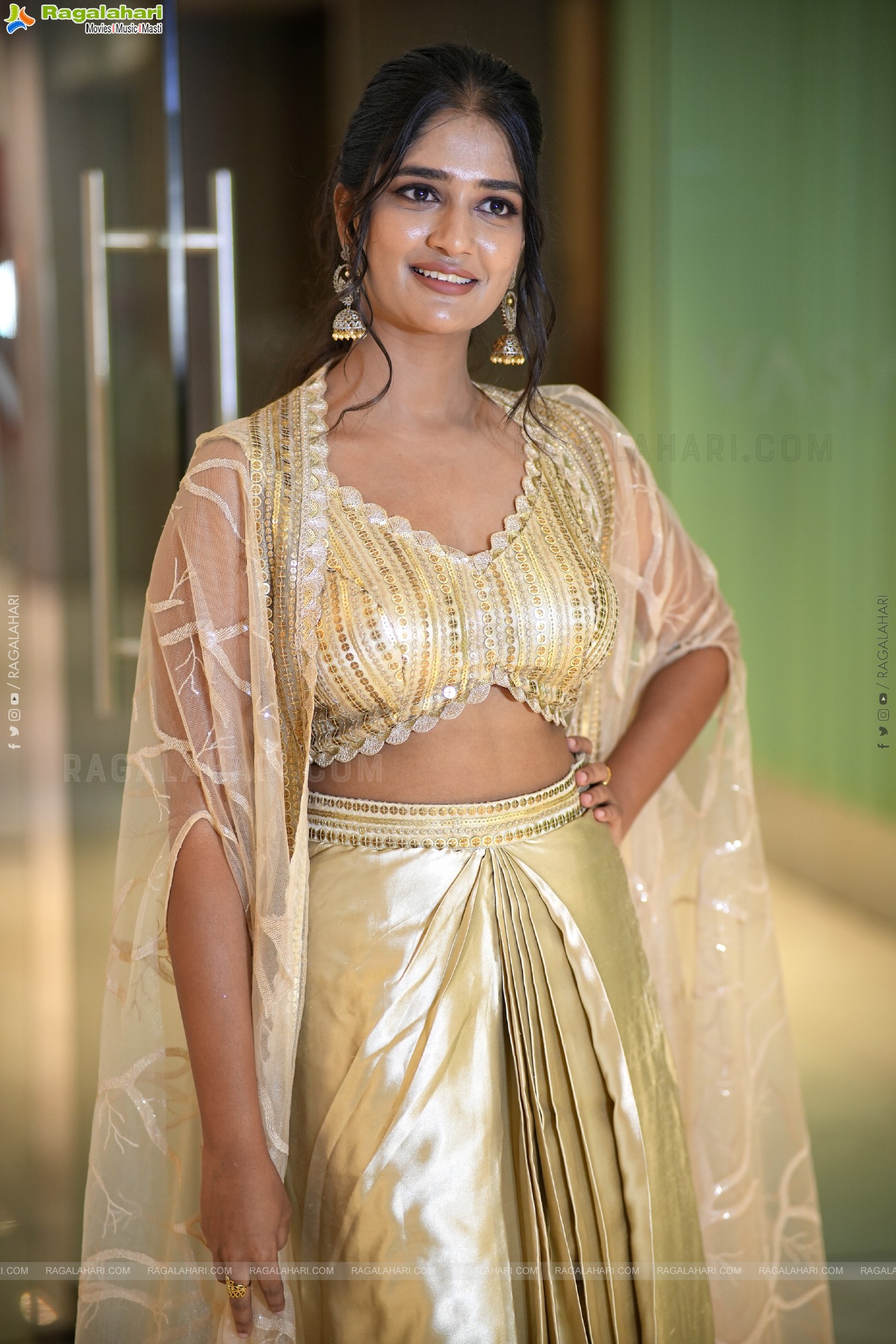 Alekhya at Jatadhara Pre Release Event, HD Gallery