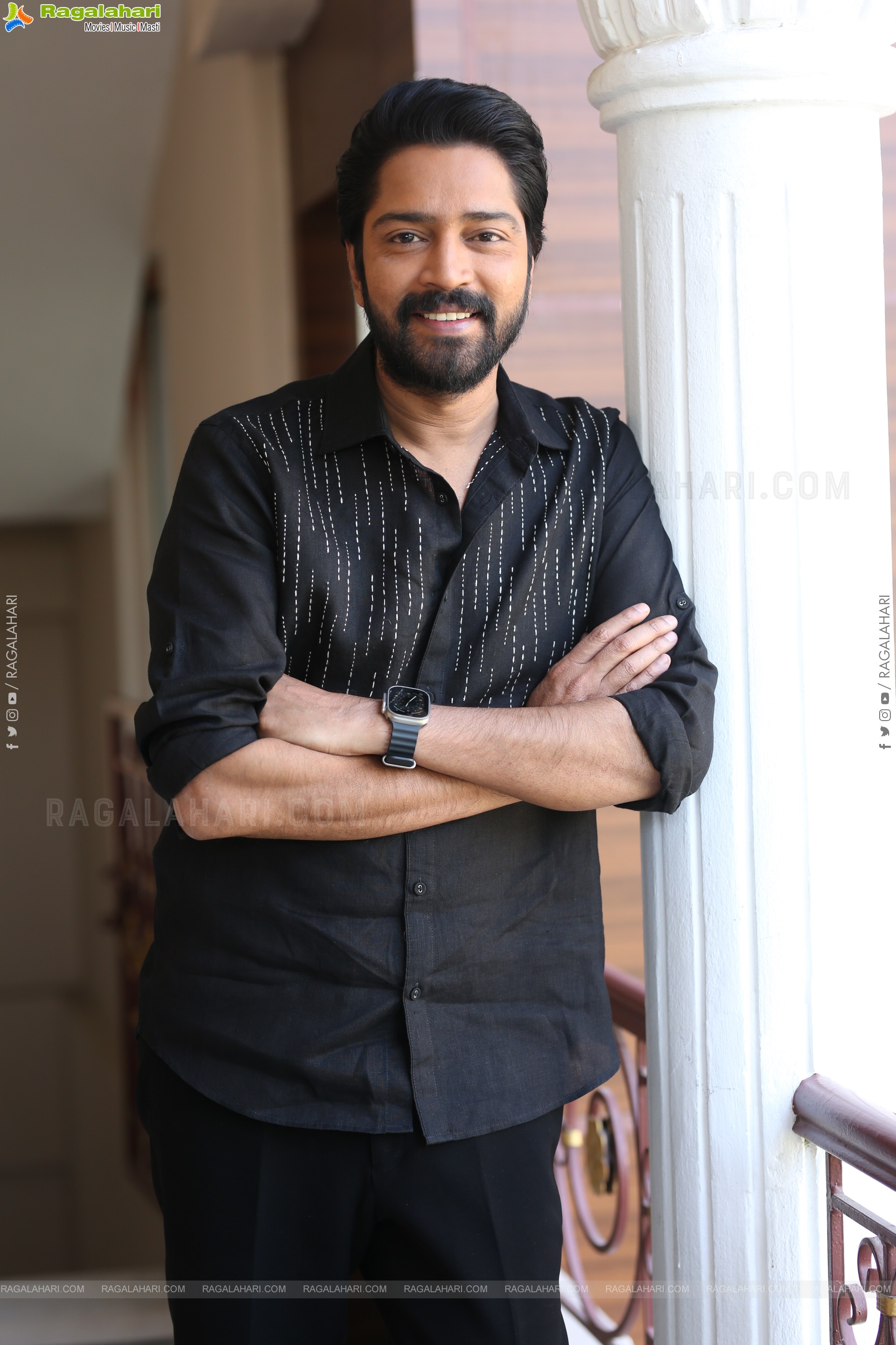 Allari Naresh at 12A Railway Colony Interview, HD Gallery