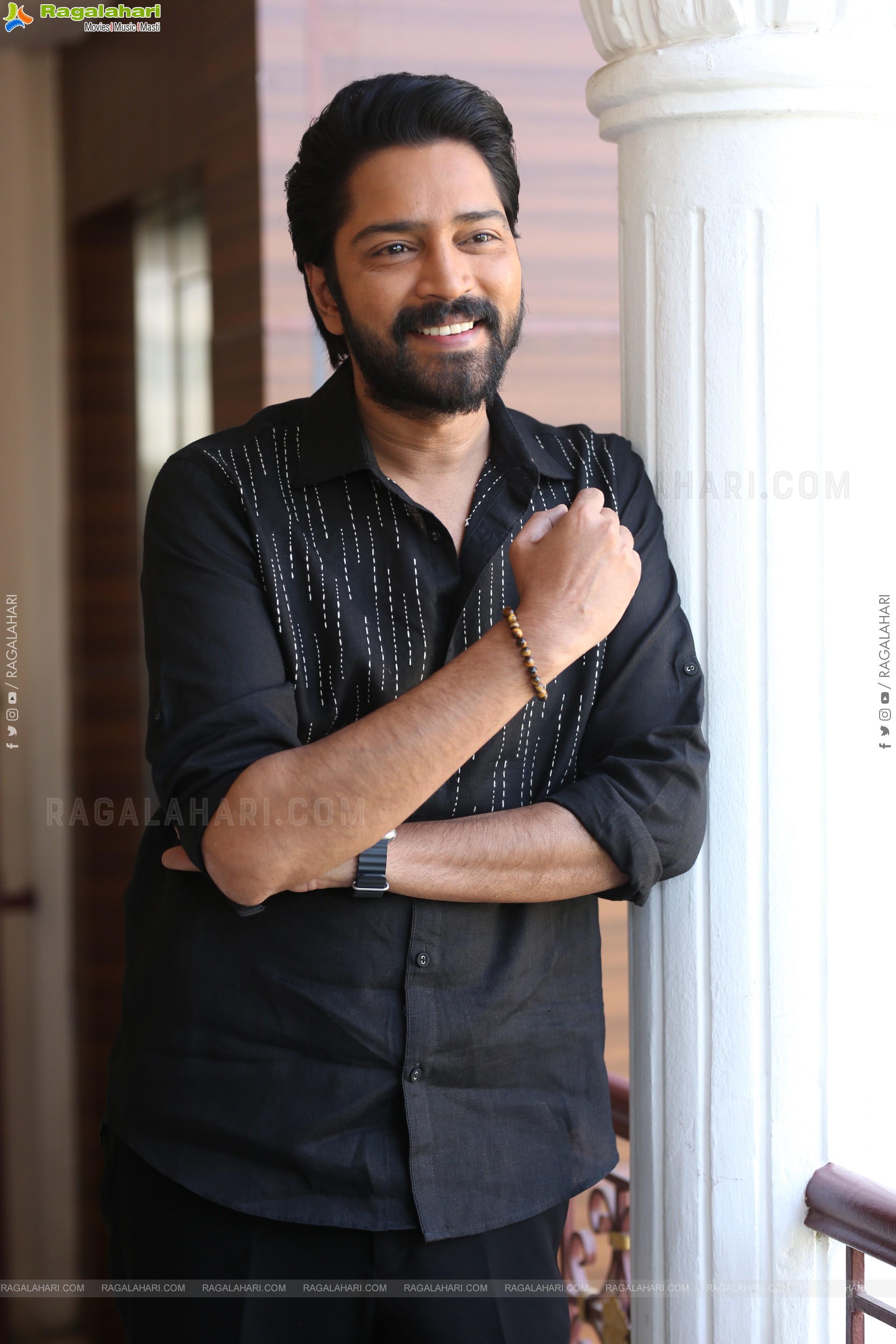 Allari Naresh at 12A Railway Colony Interview, HD Gallery