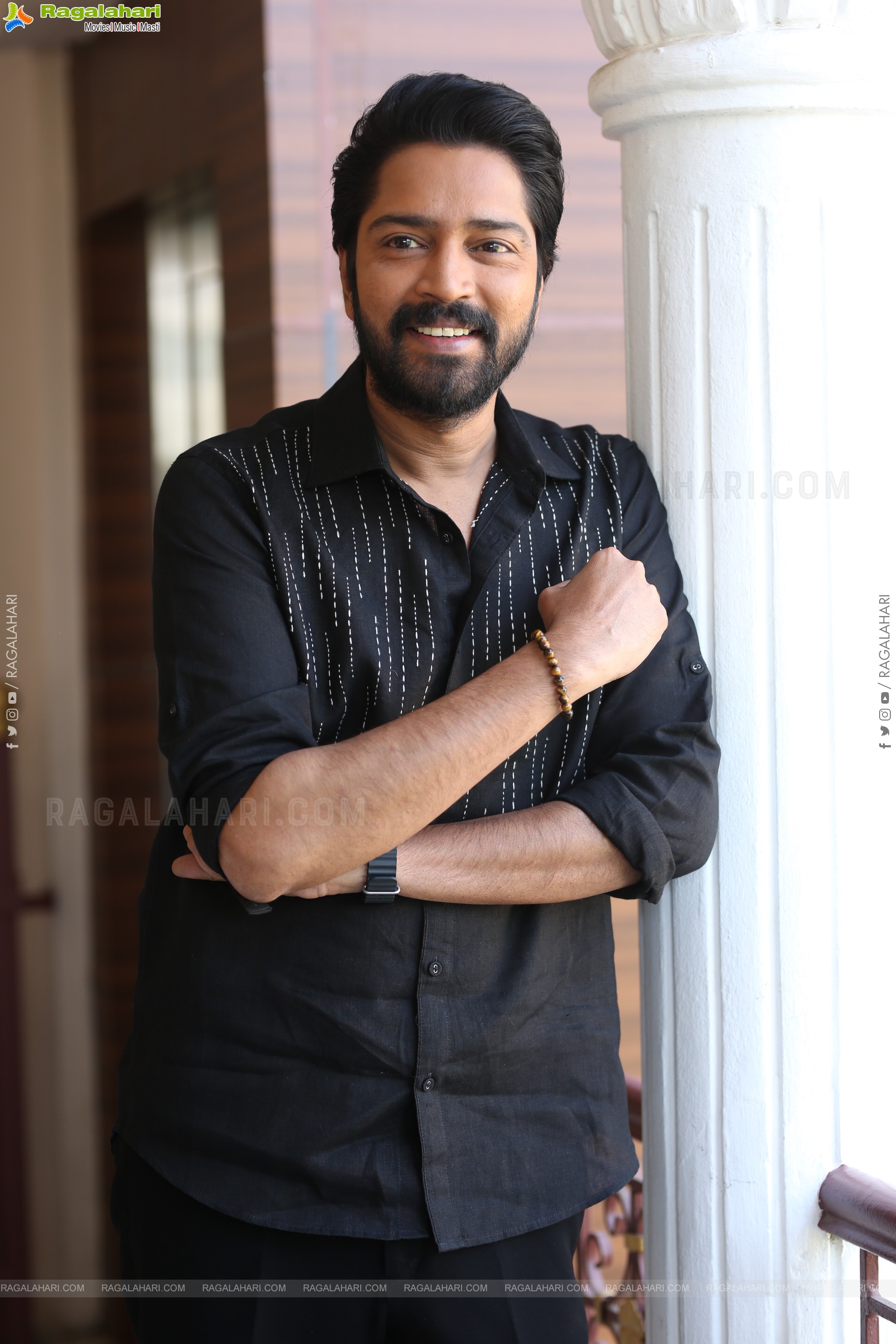 Allari Naresh at 12A Railway Colony Interview, HD Gallery