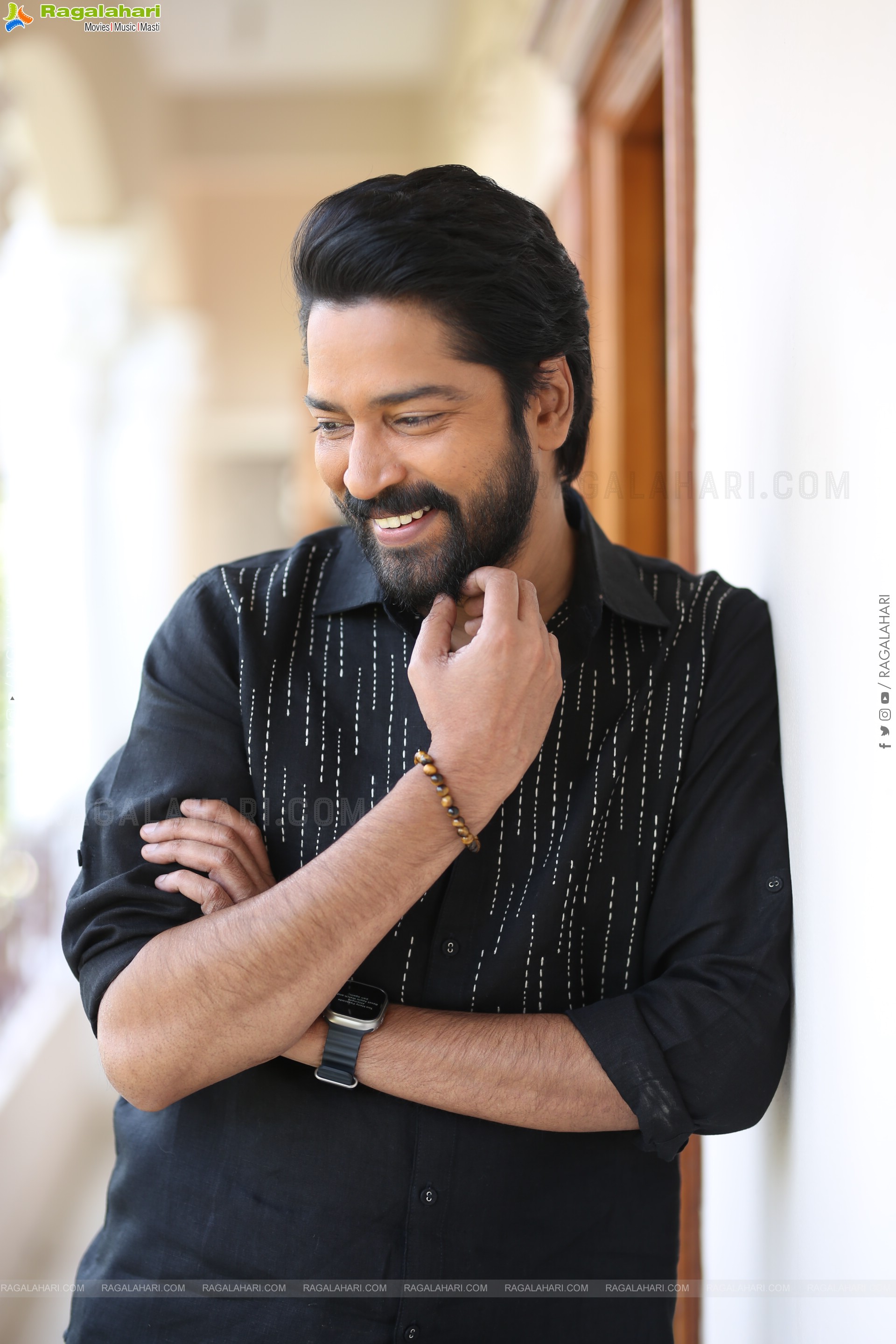 Allari Naresh at 12A Railway Colony Interview, HD Gallery