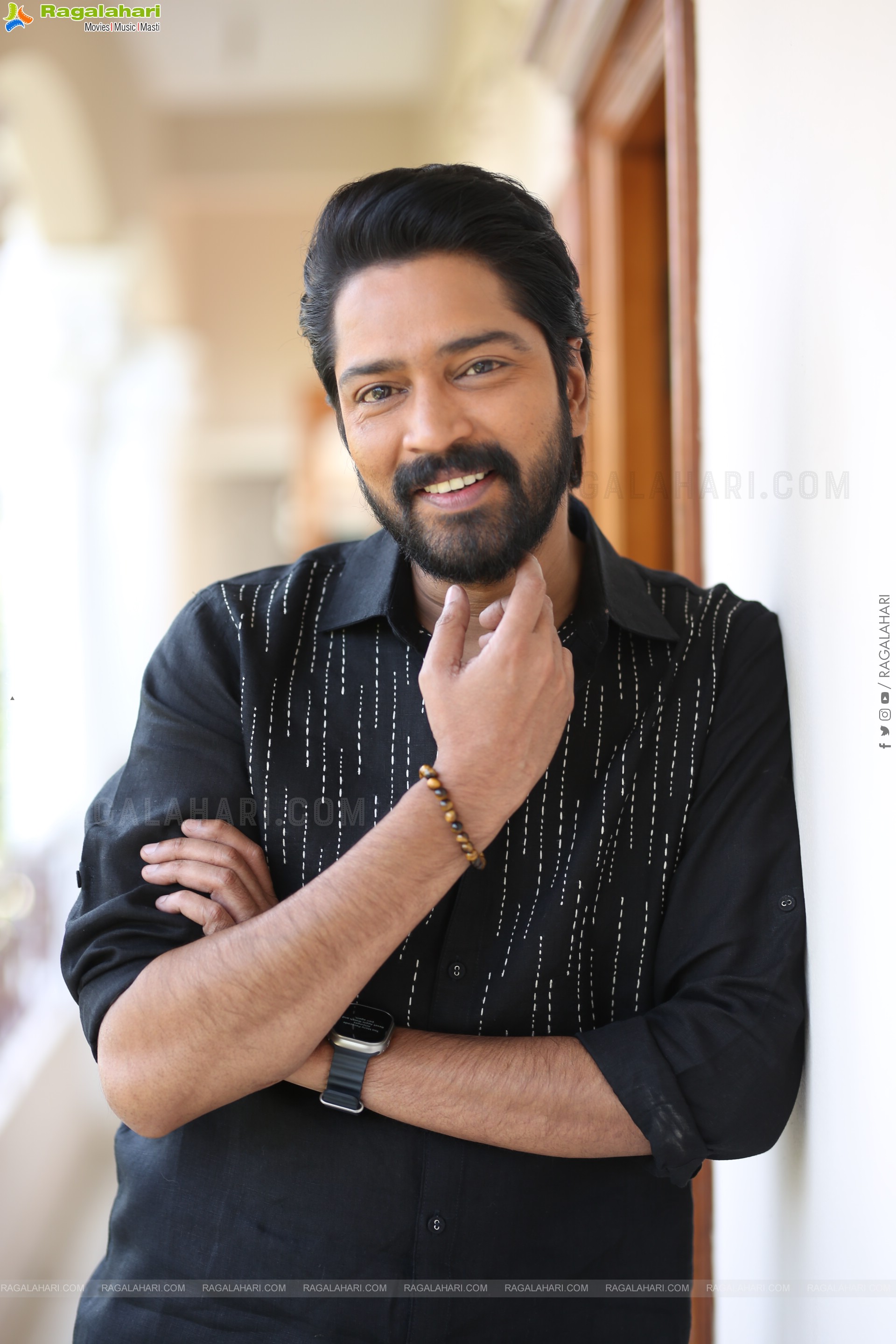 Allari Naresh at 12A Railway Colony Interview, HD Gallery