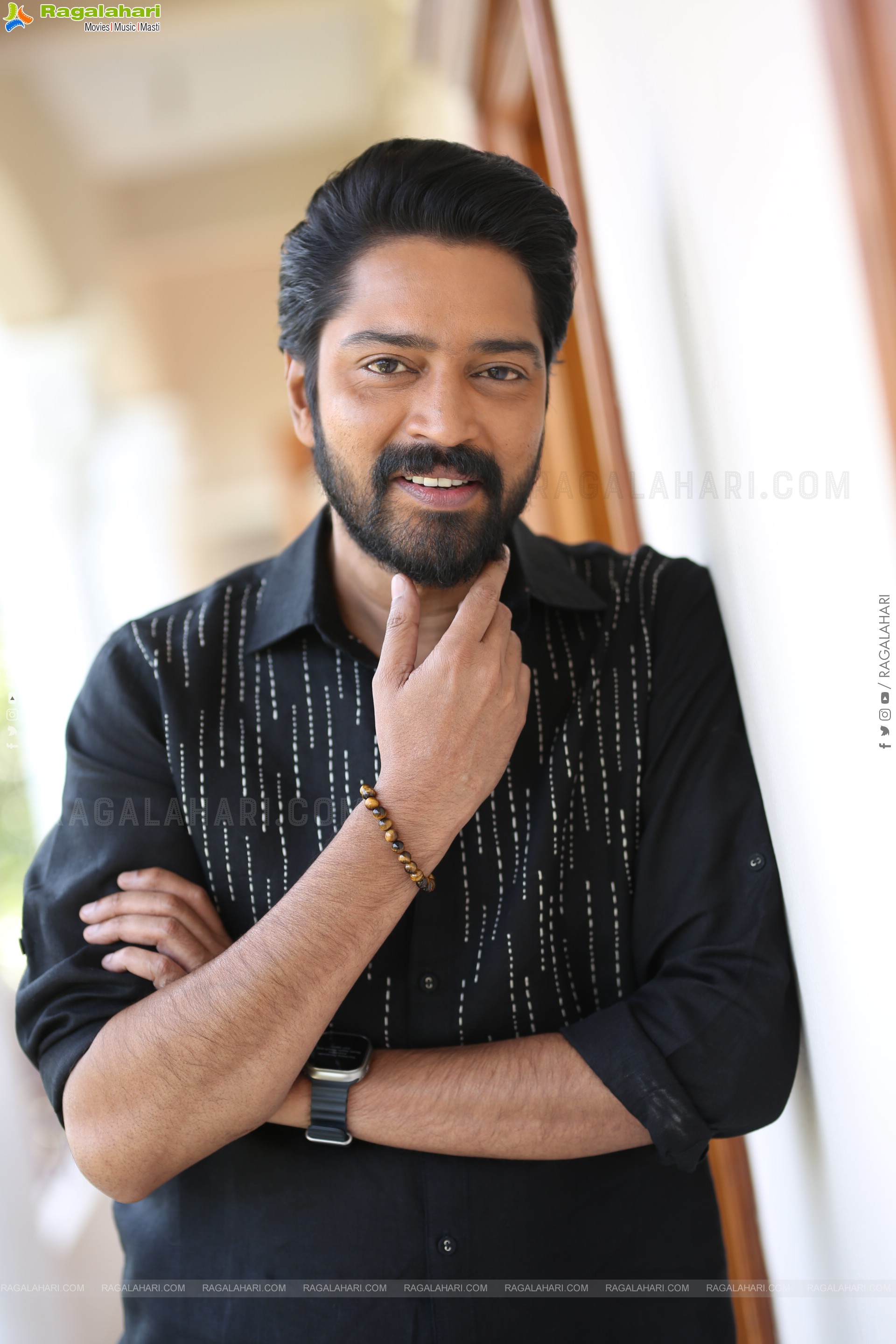 Allari Naresh at 12A Railway Colony Interview, HD Gallery