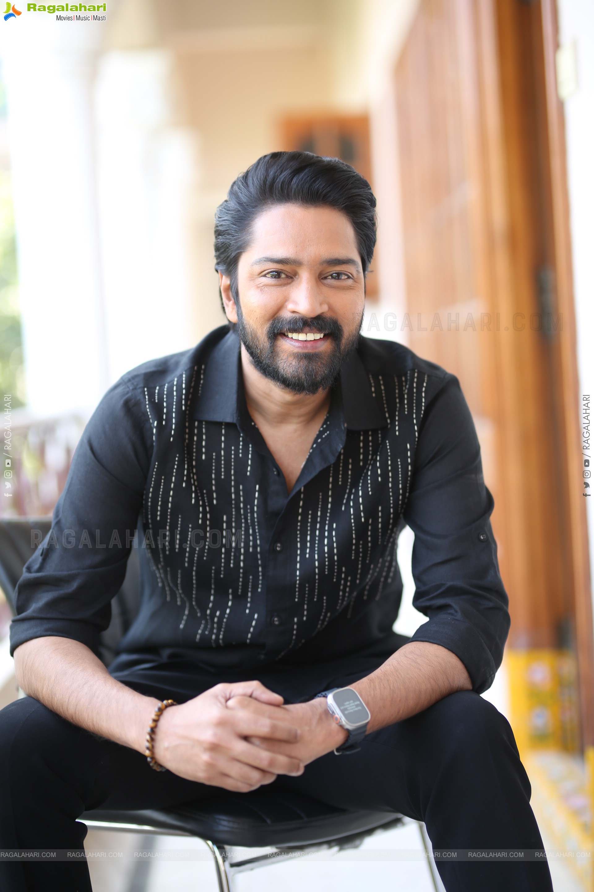 Allari Naresh at 12A Railway Colony Interview, HD Gallery