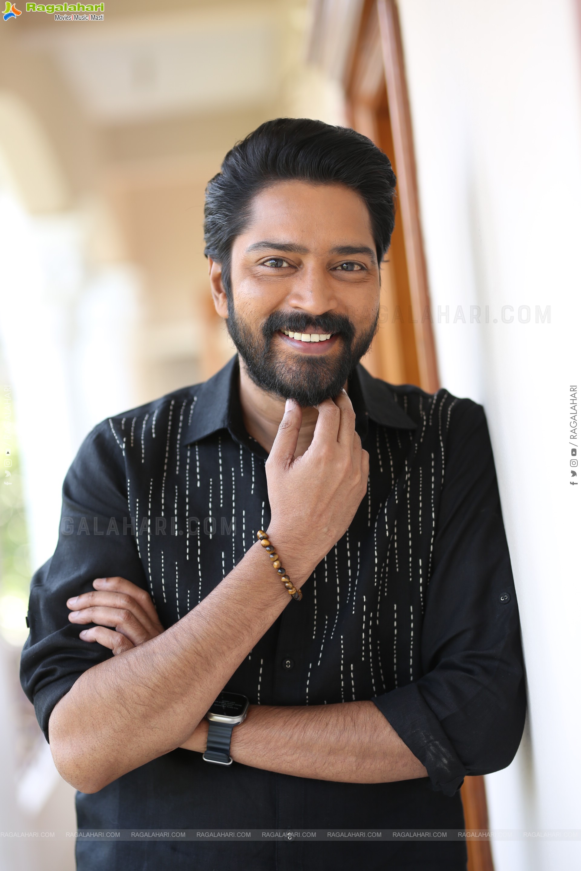 Allari Naresh at 12A Railway Colony Interview, HD Gallery