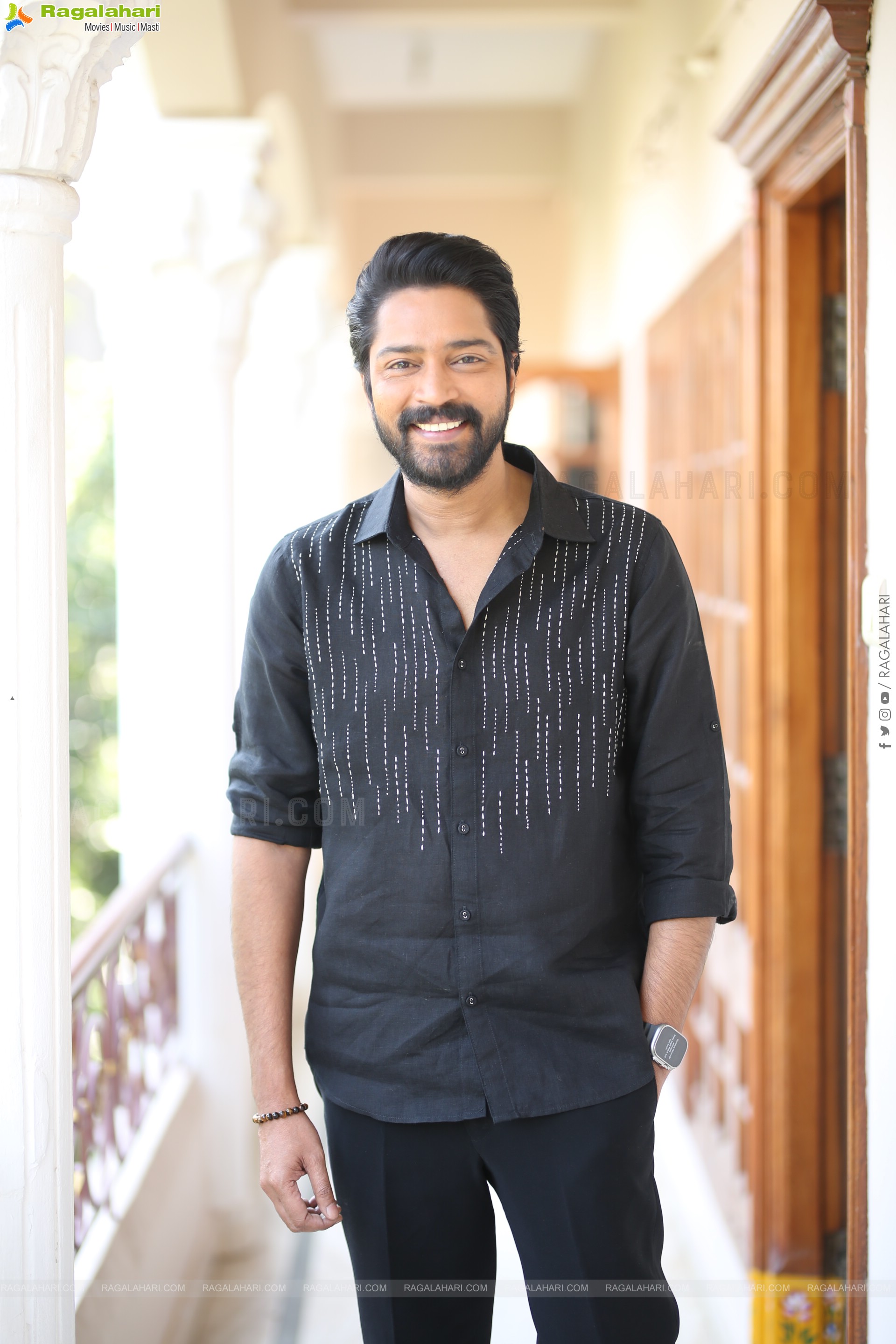 Allari Naresh at 12A Railway Colony Interview, HD Gallery