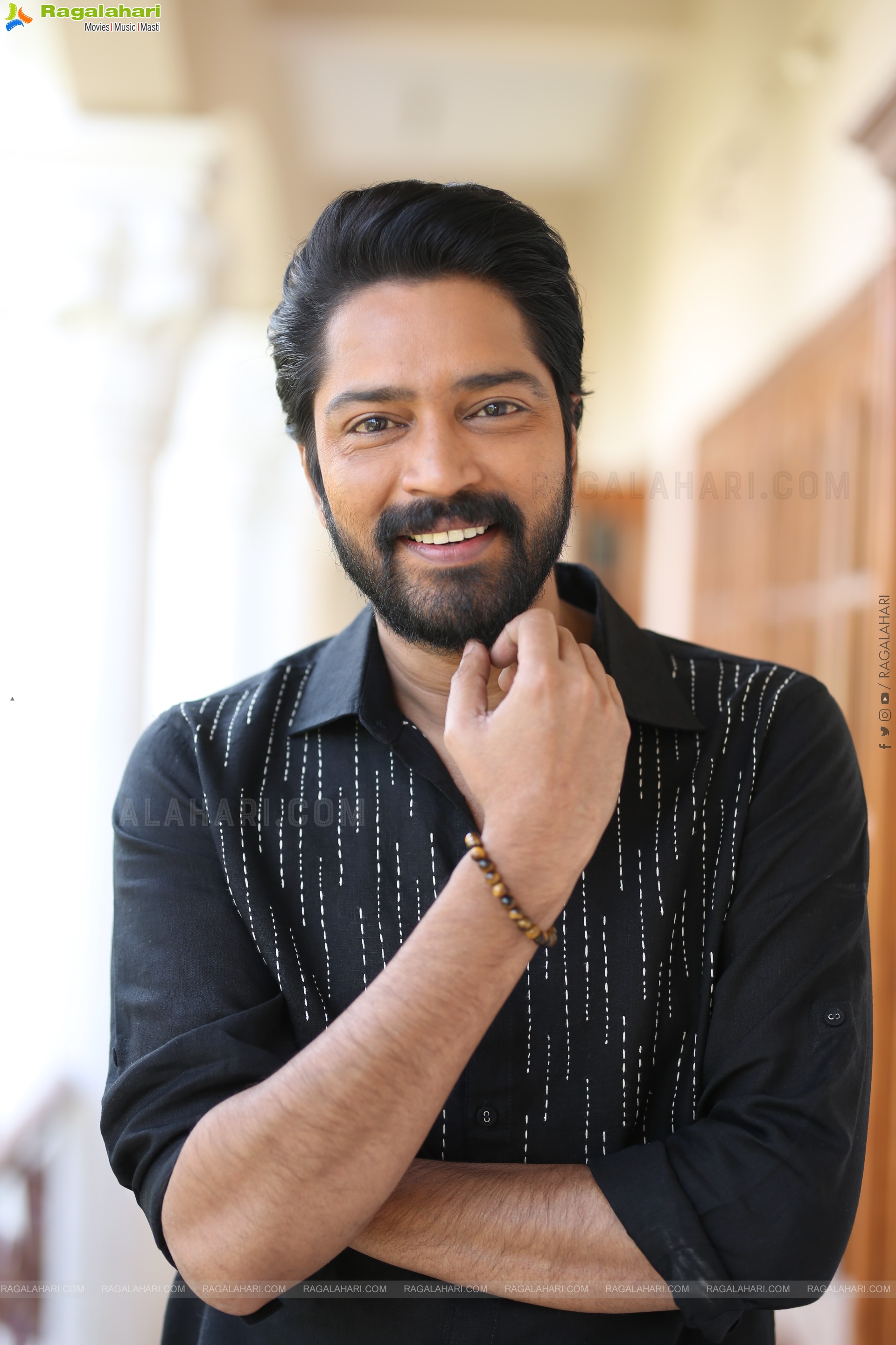 Allari Naresh at 12A Railway Colony Interview, HD Gallery