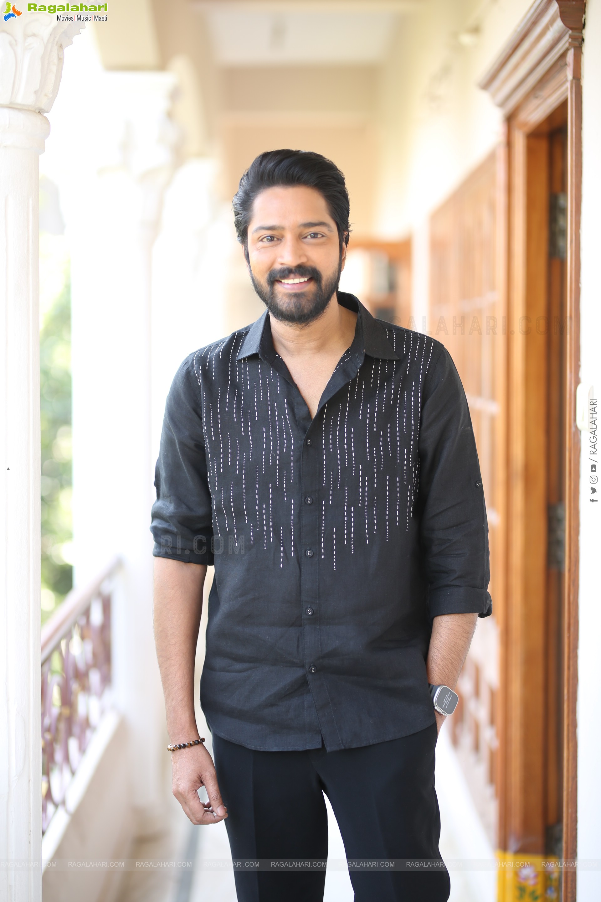 Allari Naresh at 12A Railway Colony Interview, HD Gallery