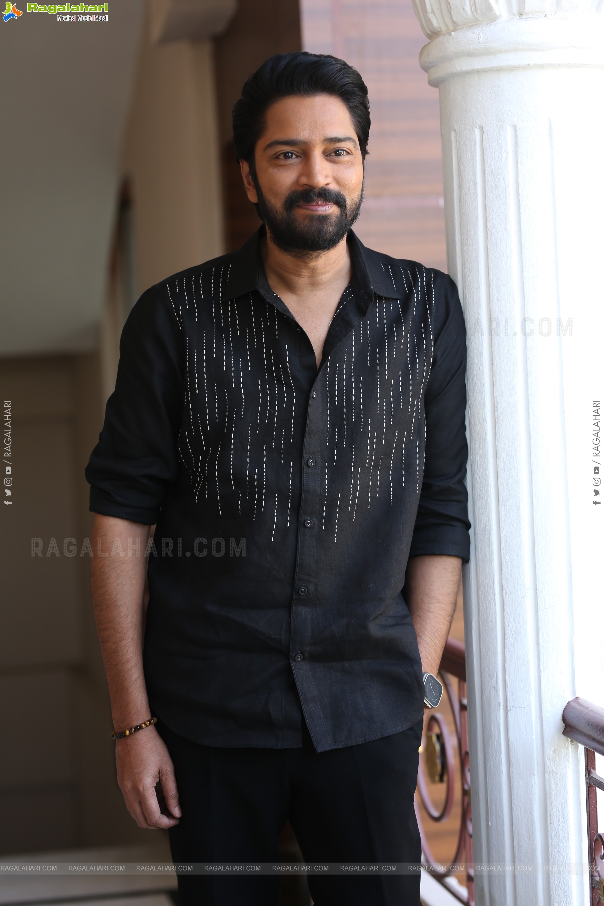 Allari Naresh at 12A Railway Colony Interview, HD Gallery