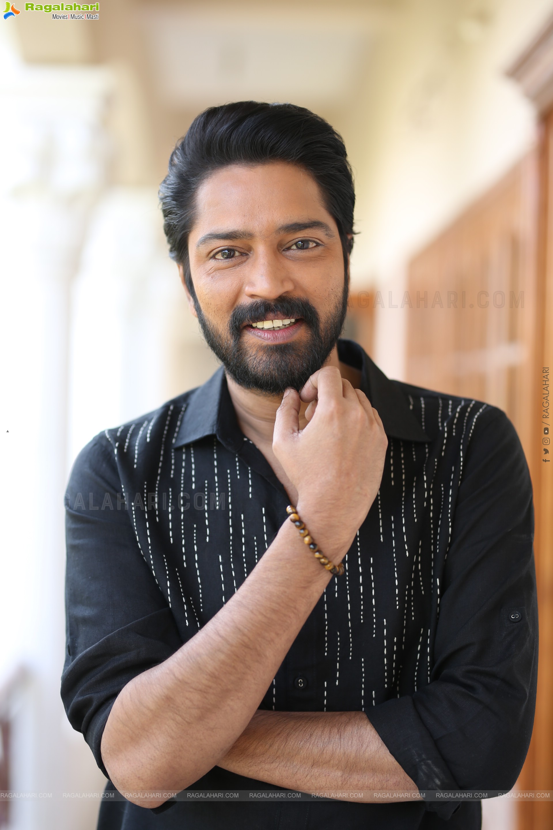 Allari Naresh at 12A Railway Colony Interview, HD Gallery