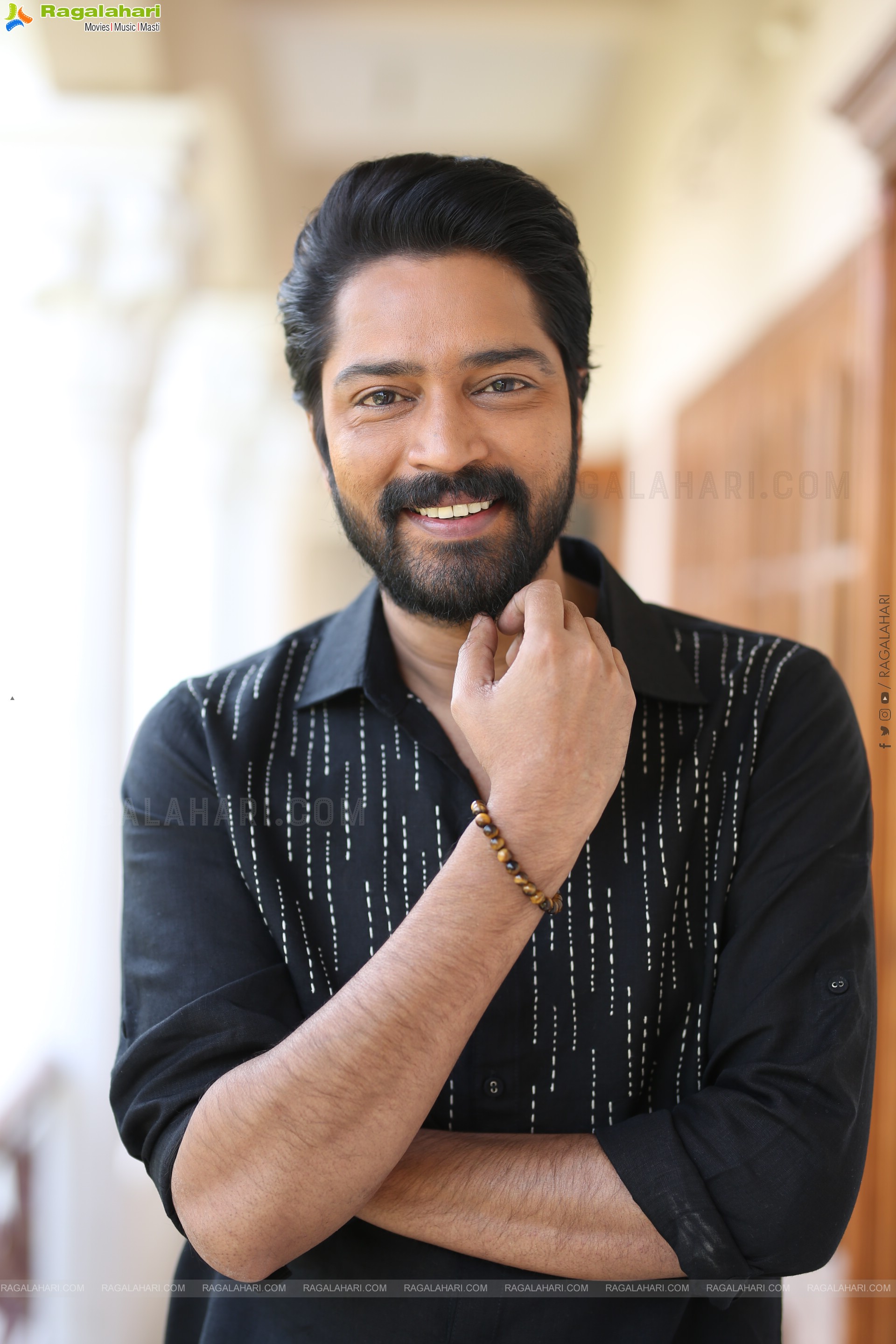 Allari Naresh at 12A Railway Colony Interview, HD Gallery