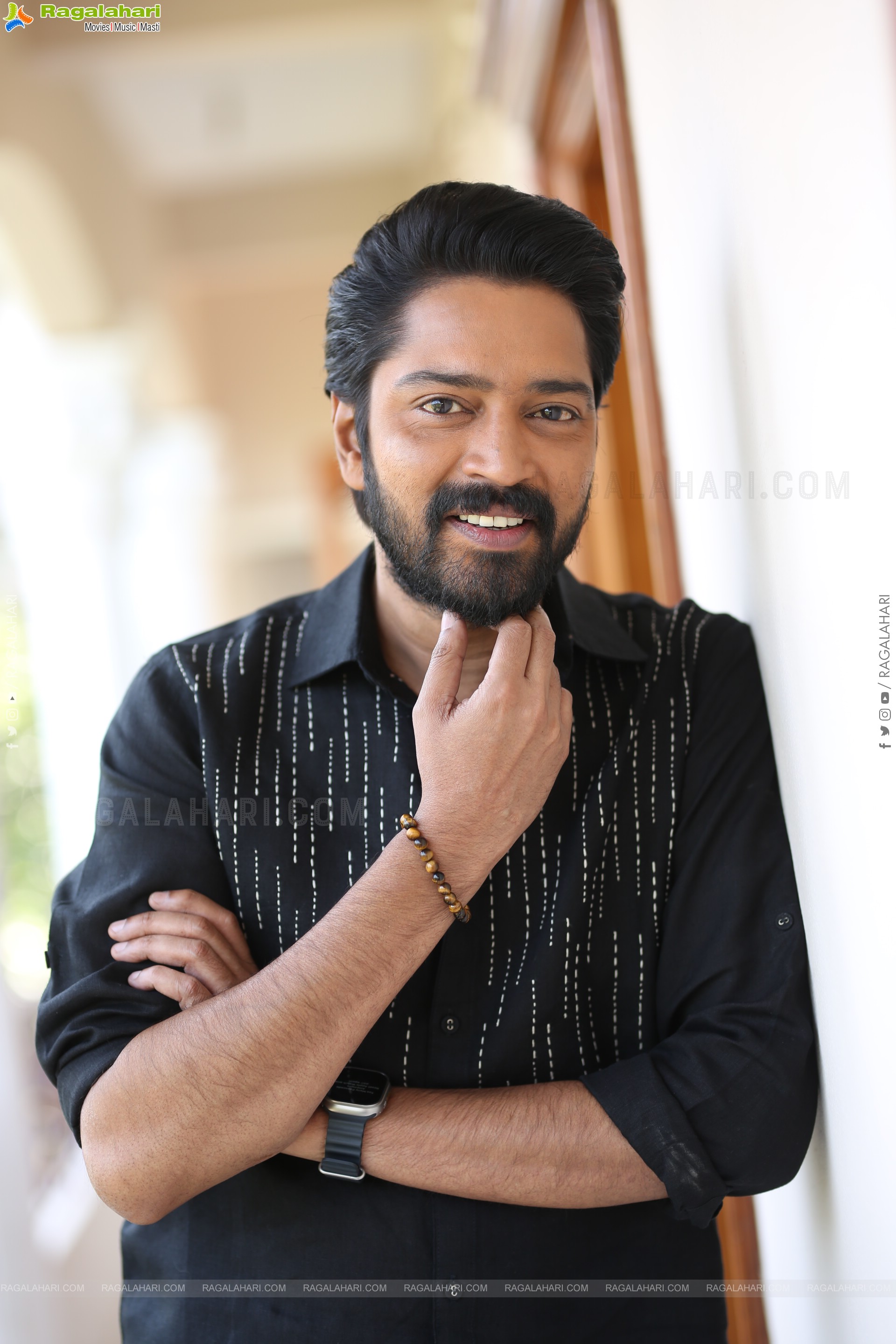 Allari Naresh at 12A Railway Colony Interview, HD Gallery