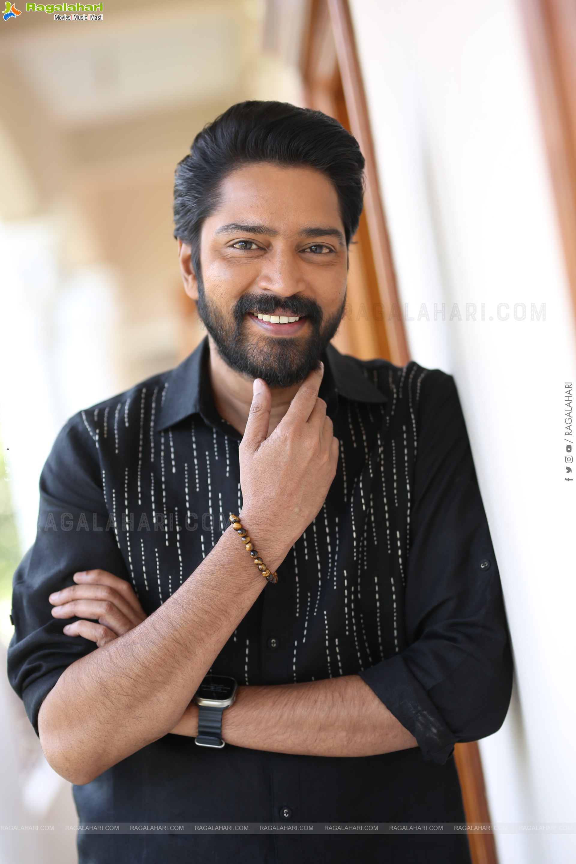 Allari Naresh at 12A Railway Colony Interview, HD Gallery