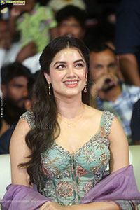 Bhagyashri Borse at Andhra King Taluka Trailer Launch