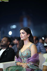 Bhagyashri Borse at Andhra King Taluka Trailer Launch