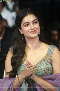 Bhagyashri Borse at Andhra King Taluka Trailer Launch