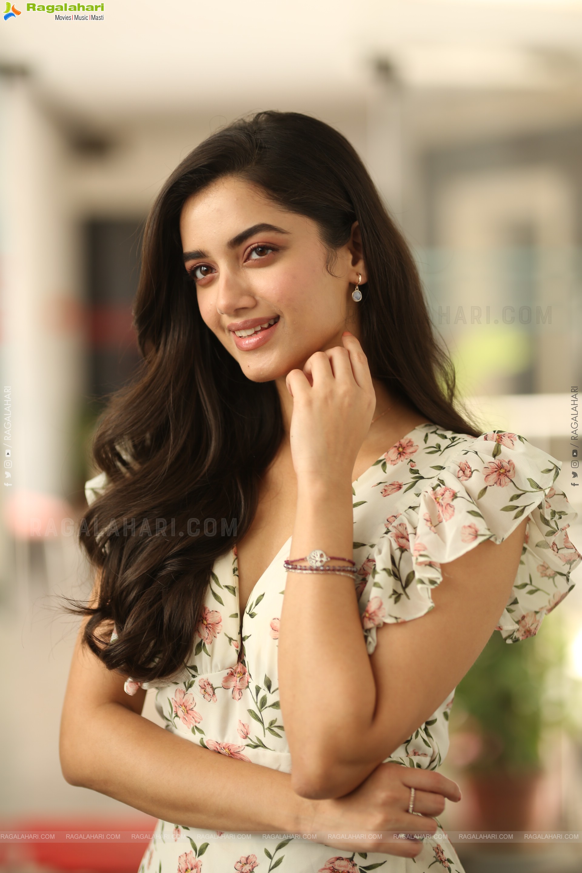 Bhagyashri Borse at Andhra King Taluka Interview, HD Gallery