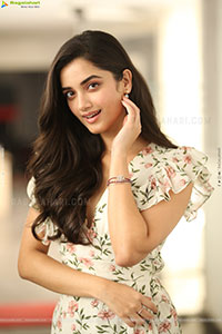 Bhagyashri Borse at Andhra King Taluka Interview, HD Gallery