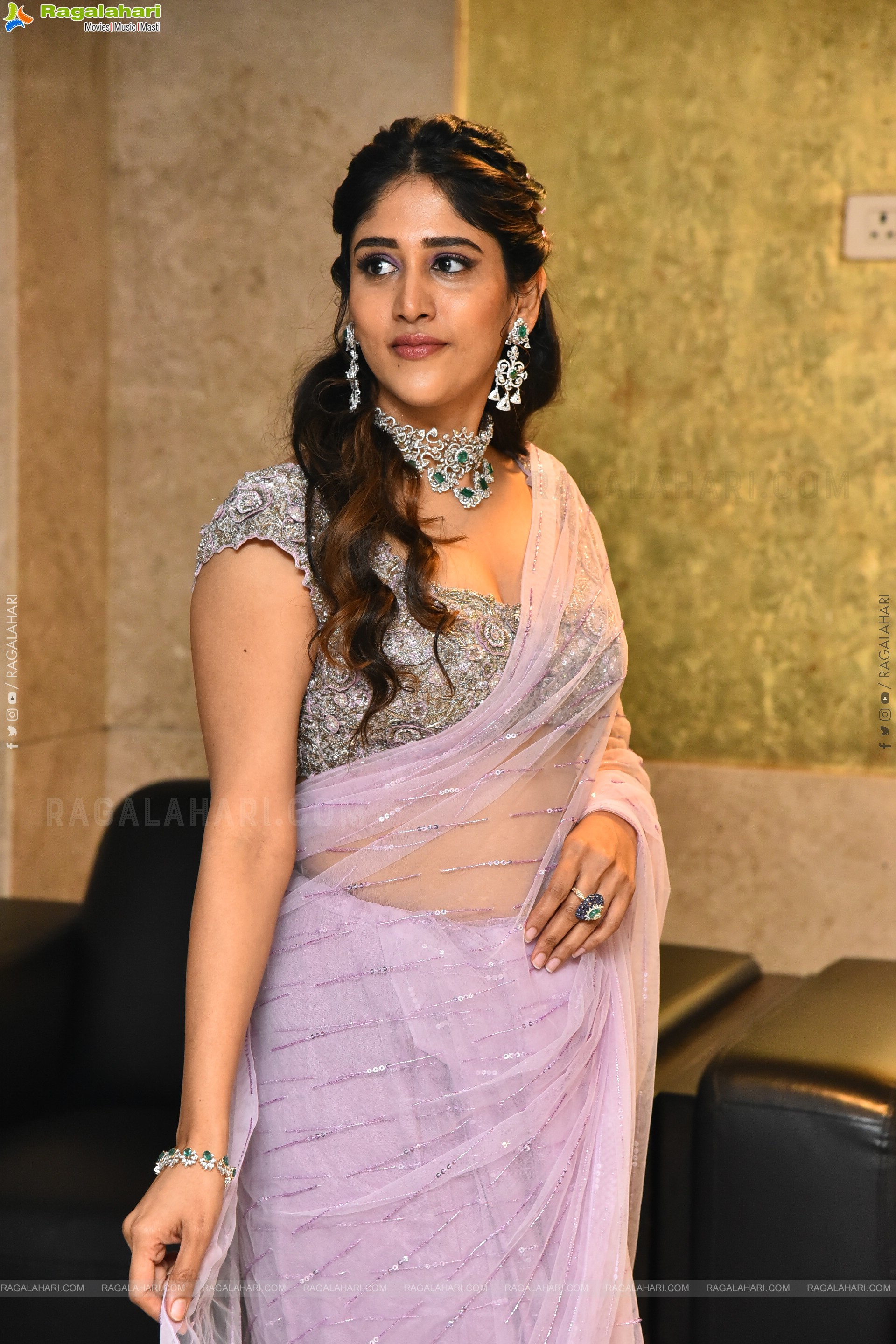Chandini Chowdary at Santhana Prapthirasthu Prerelease Event, HD Gallery