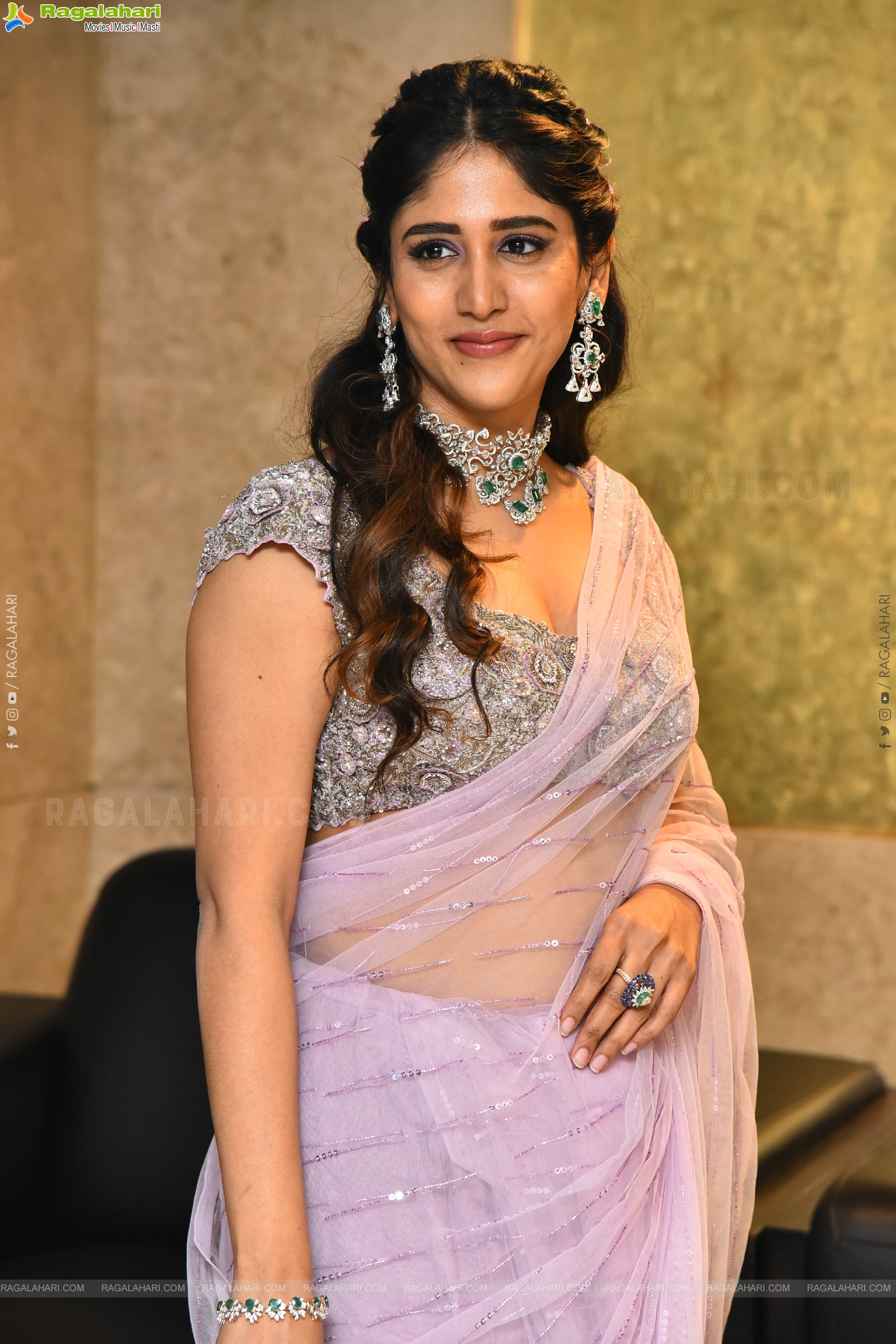 Chandini Chowdary at Santhana Prapthirasthu Prerelease Event, HD Gallery
