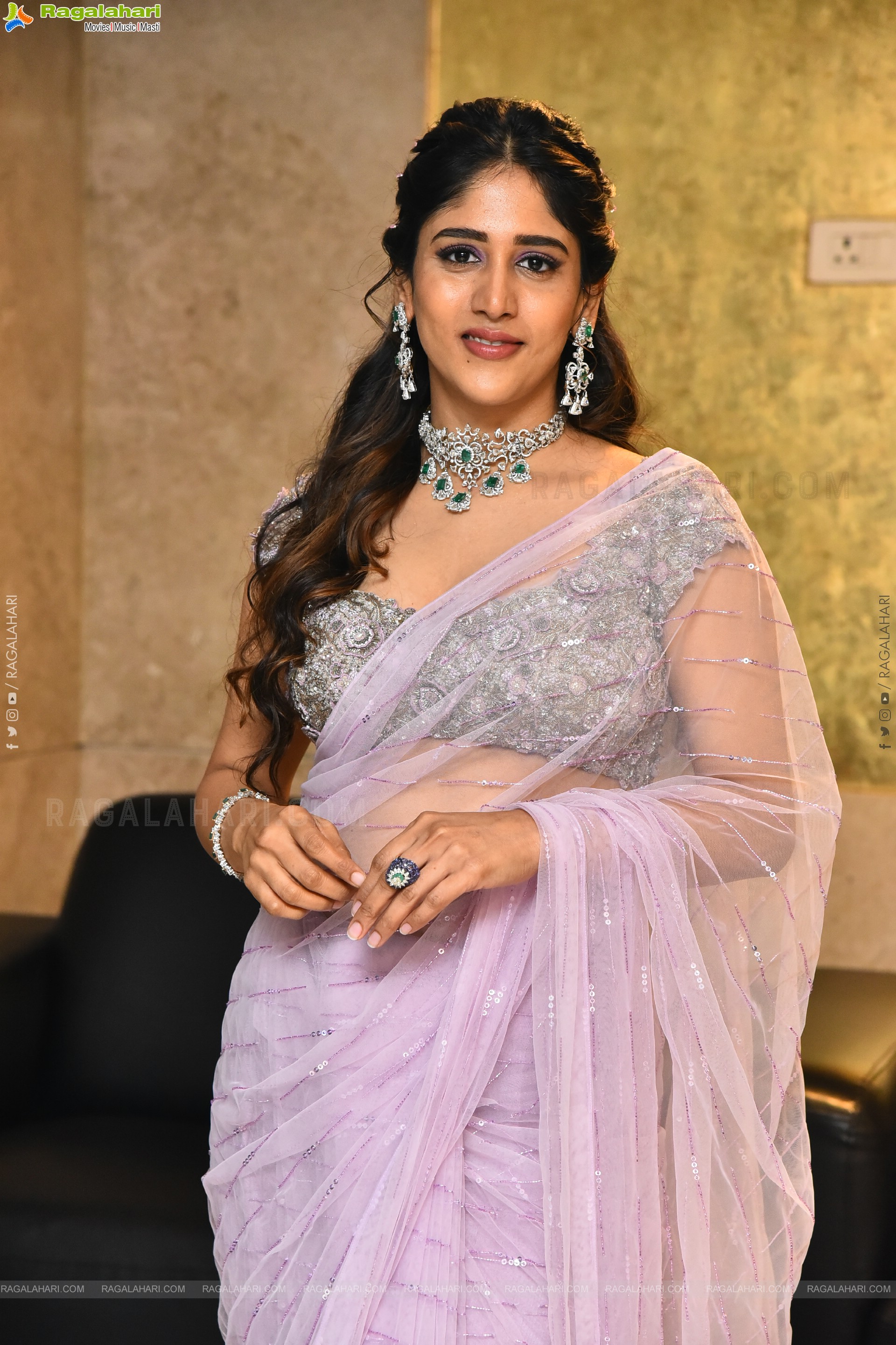 Chandini Chowdary at Santhana Prapthirasthu Prerelease Event, HD Gallery