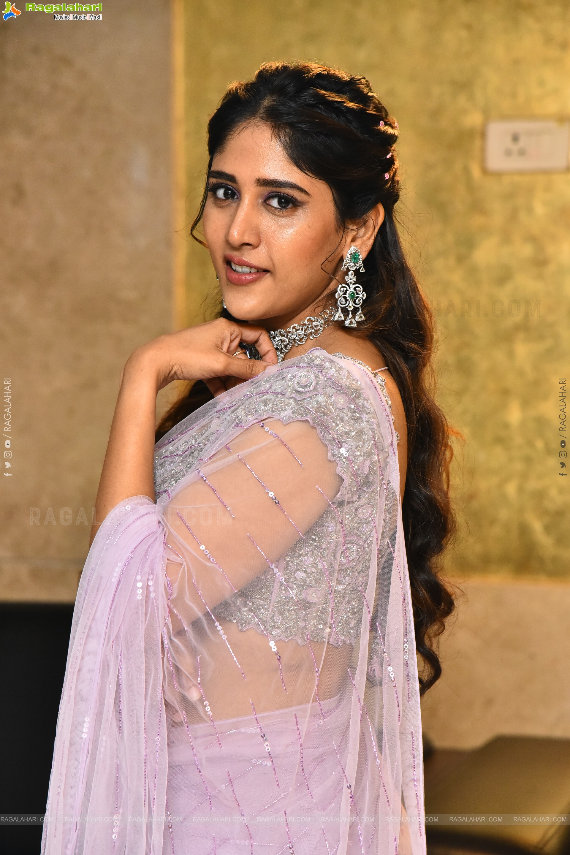 Chandini Chowdary at Santhana Prapthirasthu Prerelease Event, HD Gallery