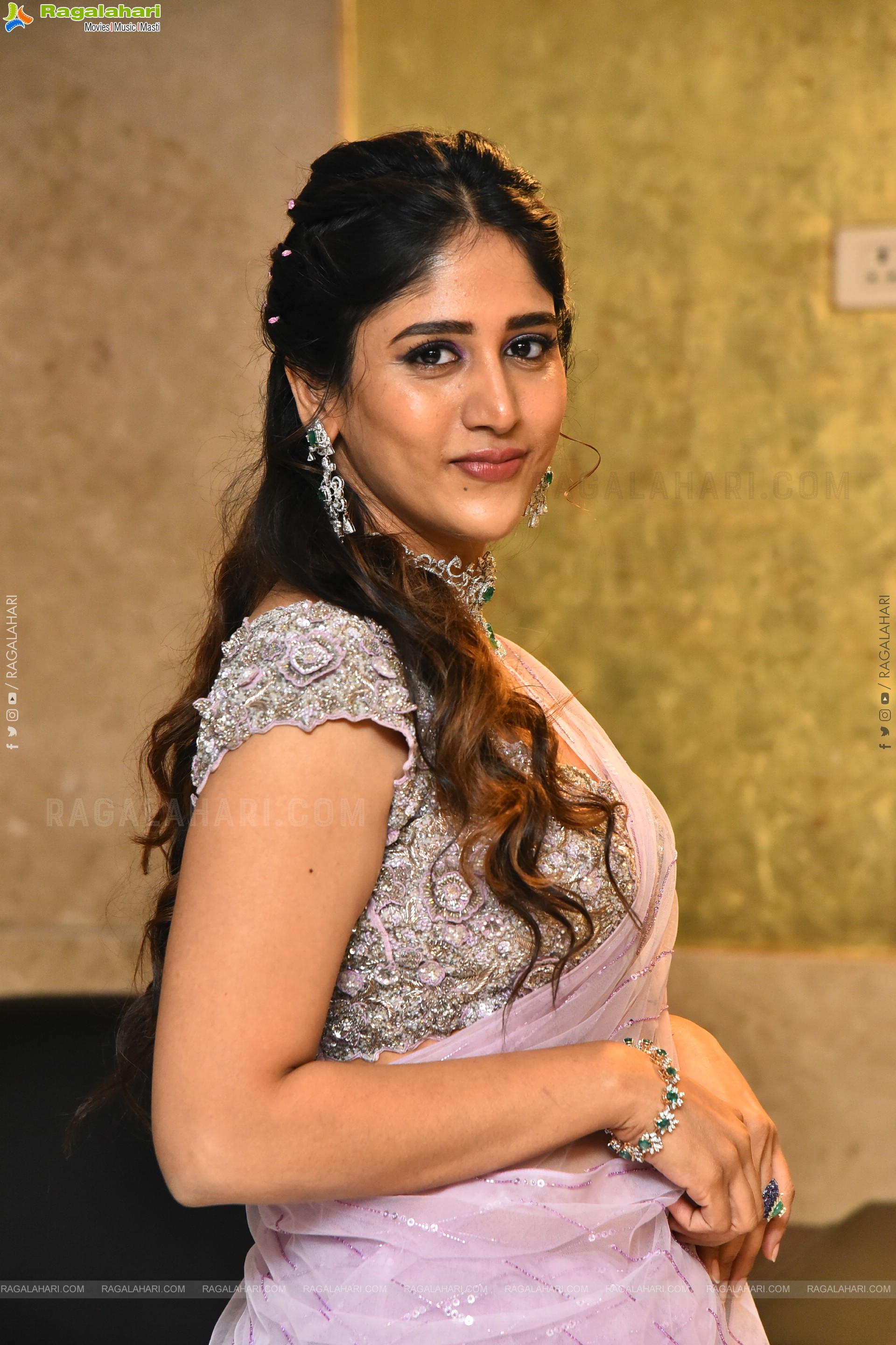 Chandini Chowdary at Santhana Prapthirasthu Prerelease Event, HD Gallery