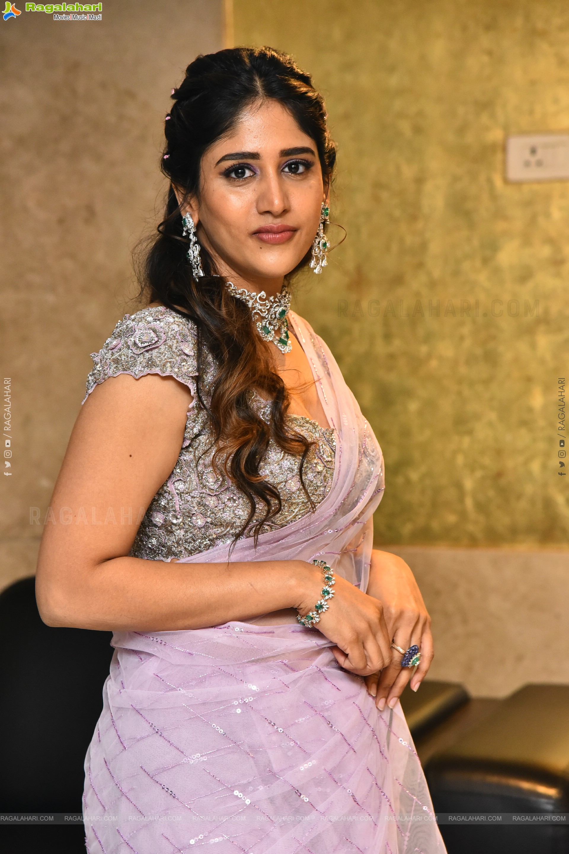 Chandini Chowdary at Santhana Prapthirasthu Prerelease Event, HD Gallery