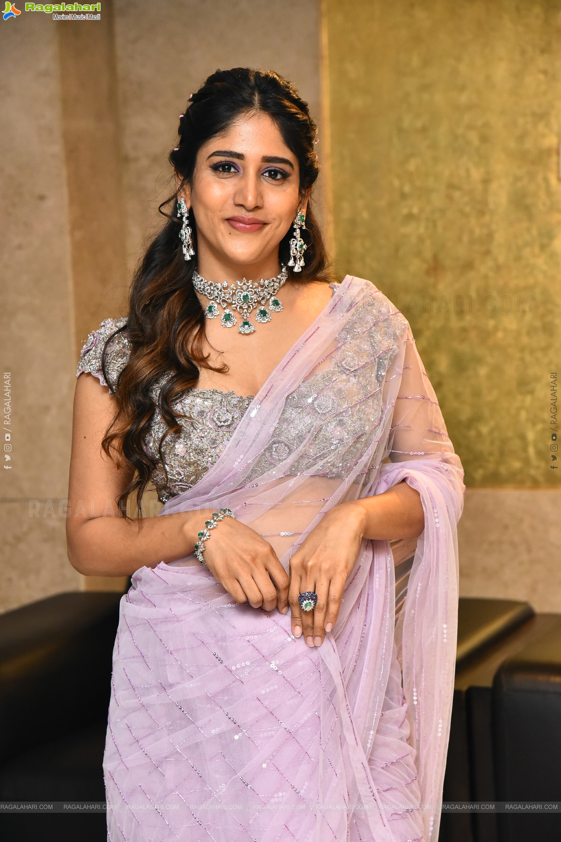 Chandini Chowdary at Santhana Prapthirasthu Prerelease Event, HD Gallery