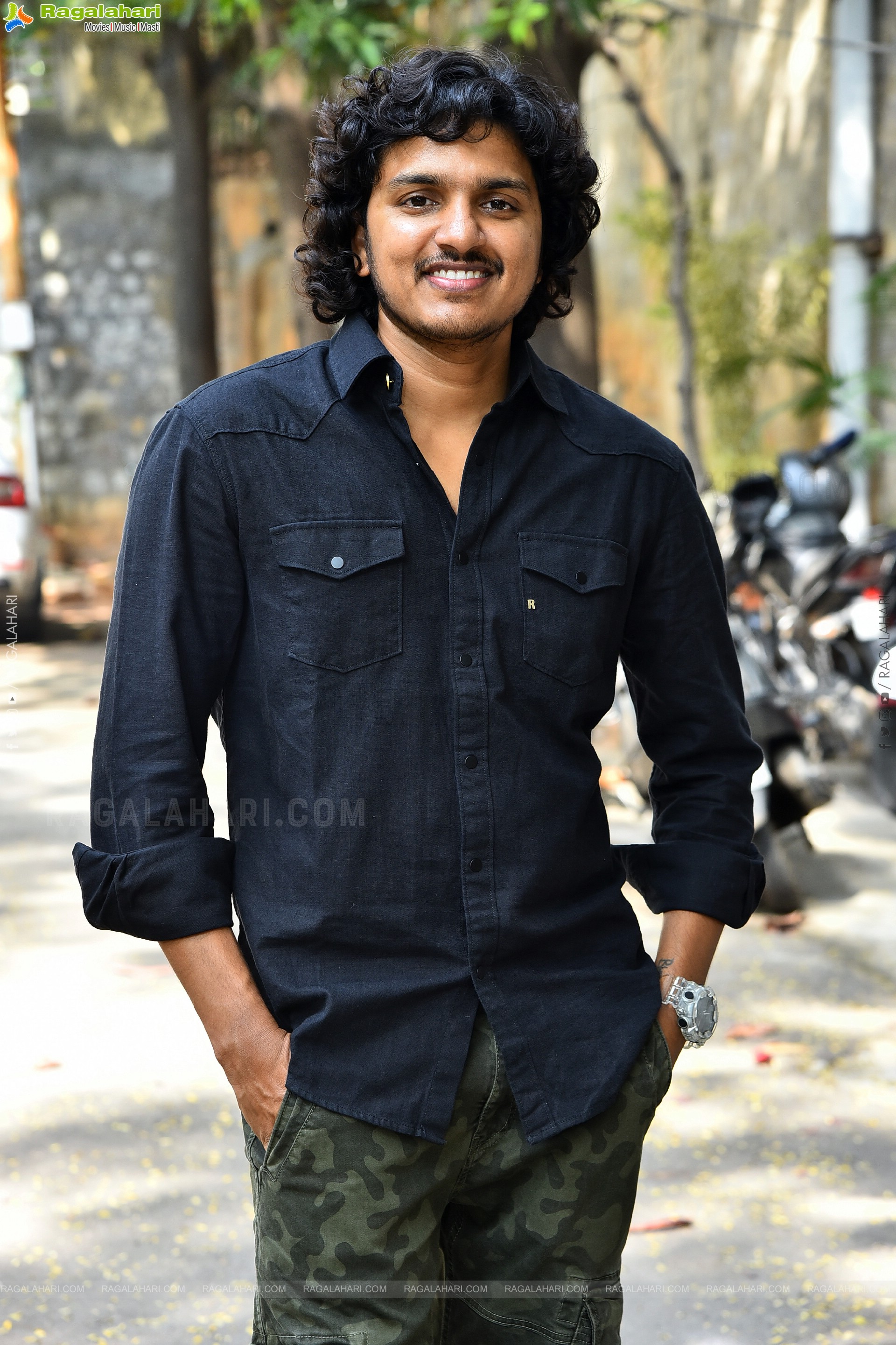 Director Mahesh Babu P at Andhra King Taluka Interview, HD Gallery