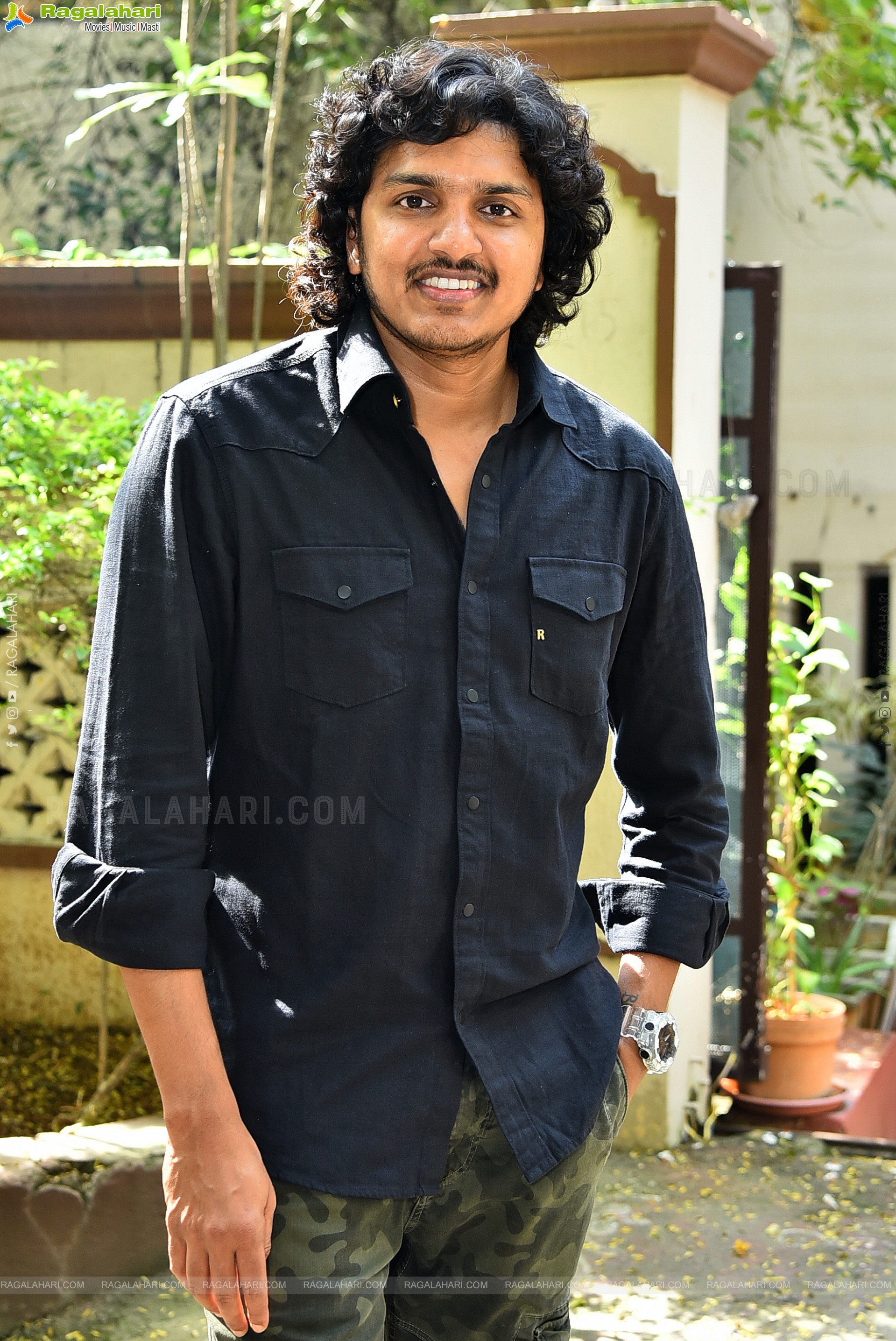 Director Mahesh Babu P at Andhra King Taluka Interview, HD Gallery