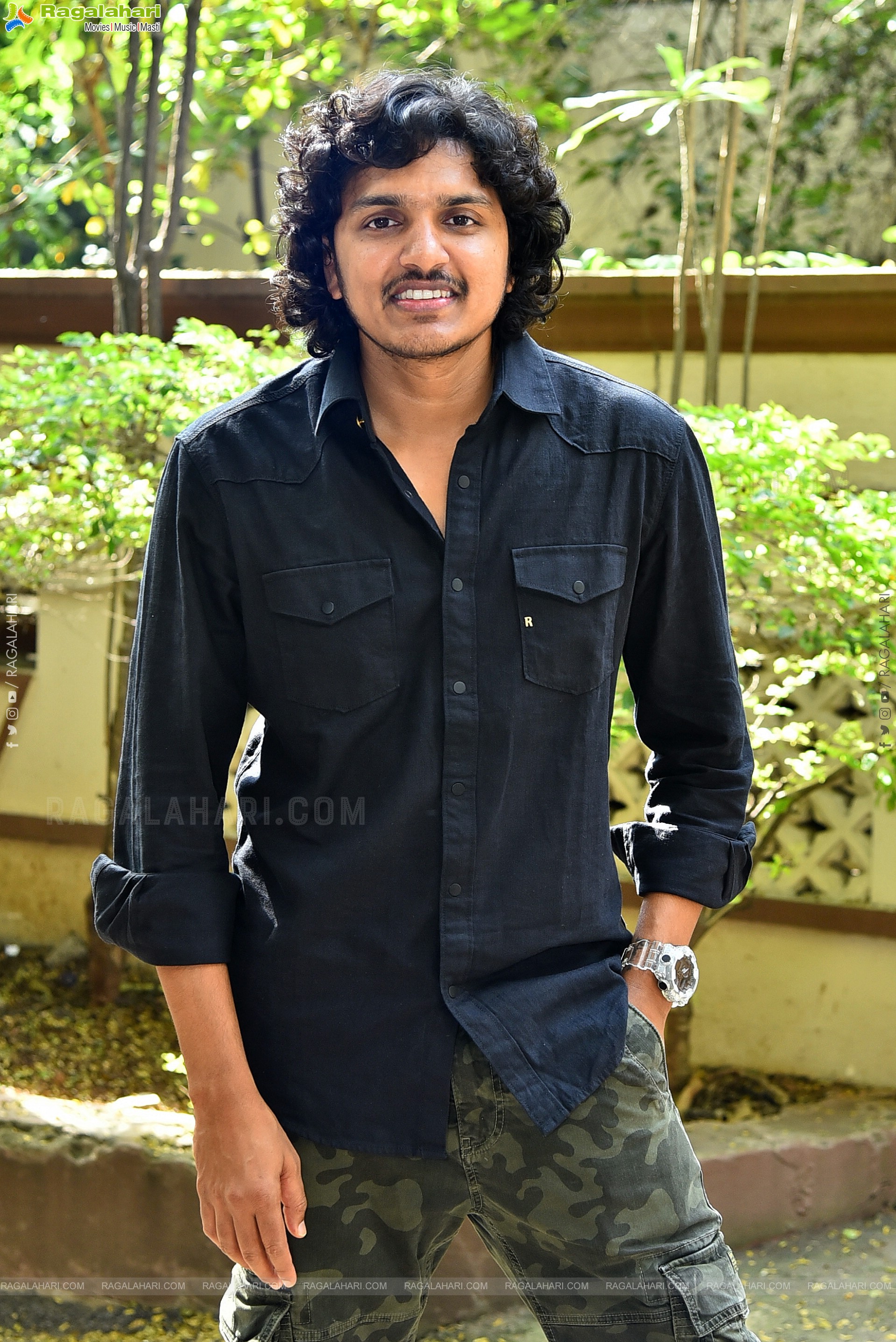 Director Mahesh Babu P at Andhra King Taluka Interview, HD Gallery