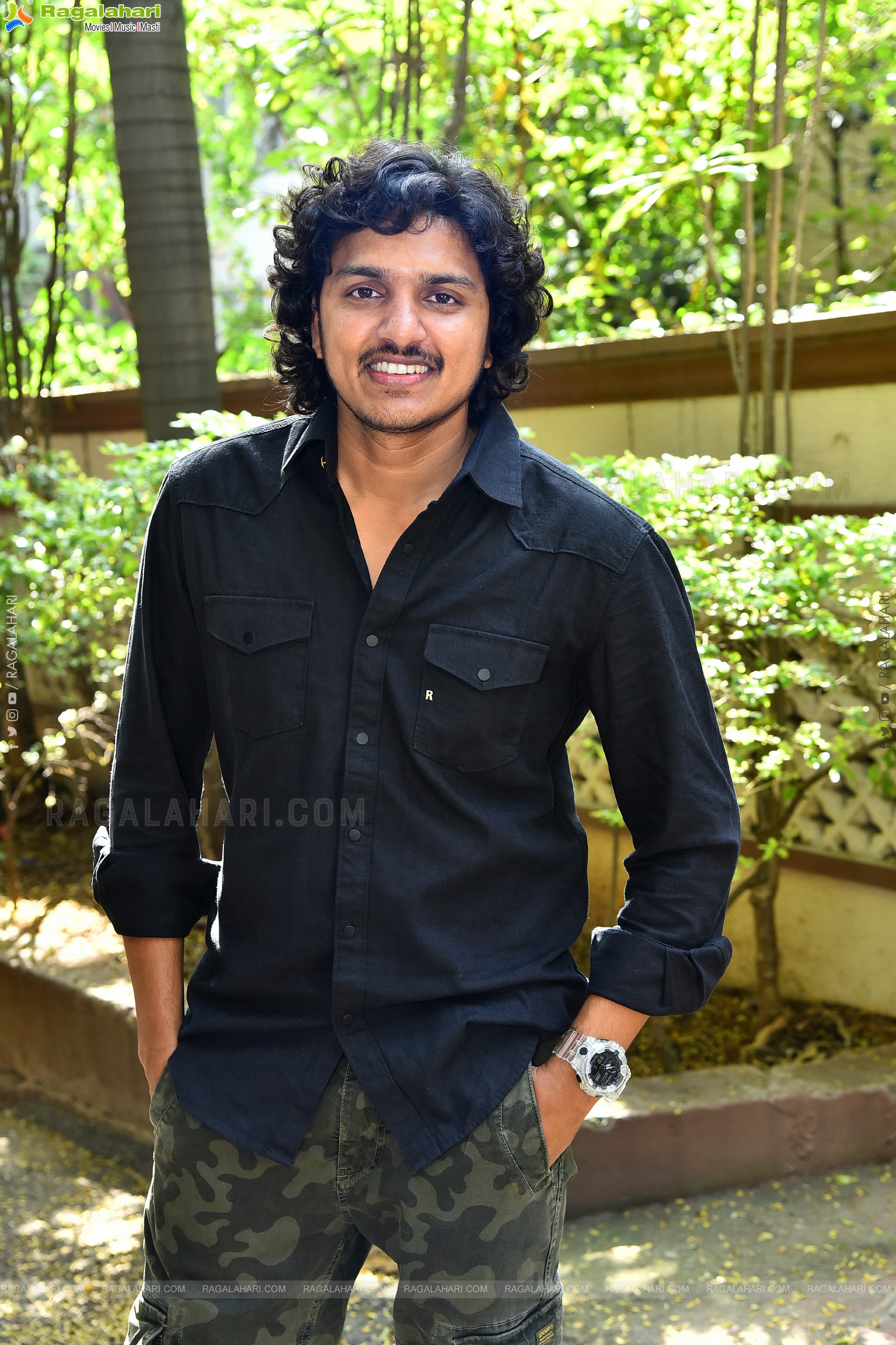 Director Mahesh Babu P at Andhra King Taluka Interview, HD Gallery