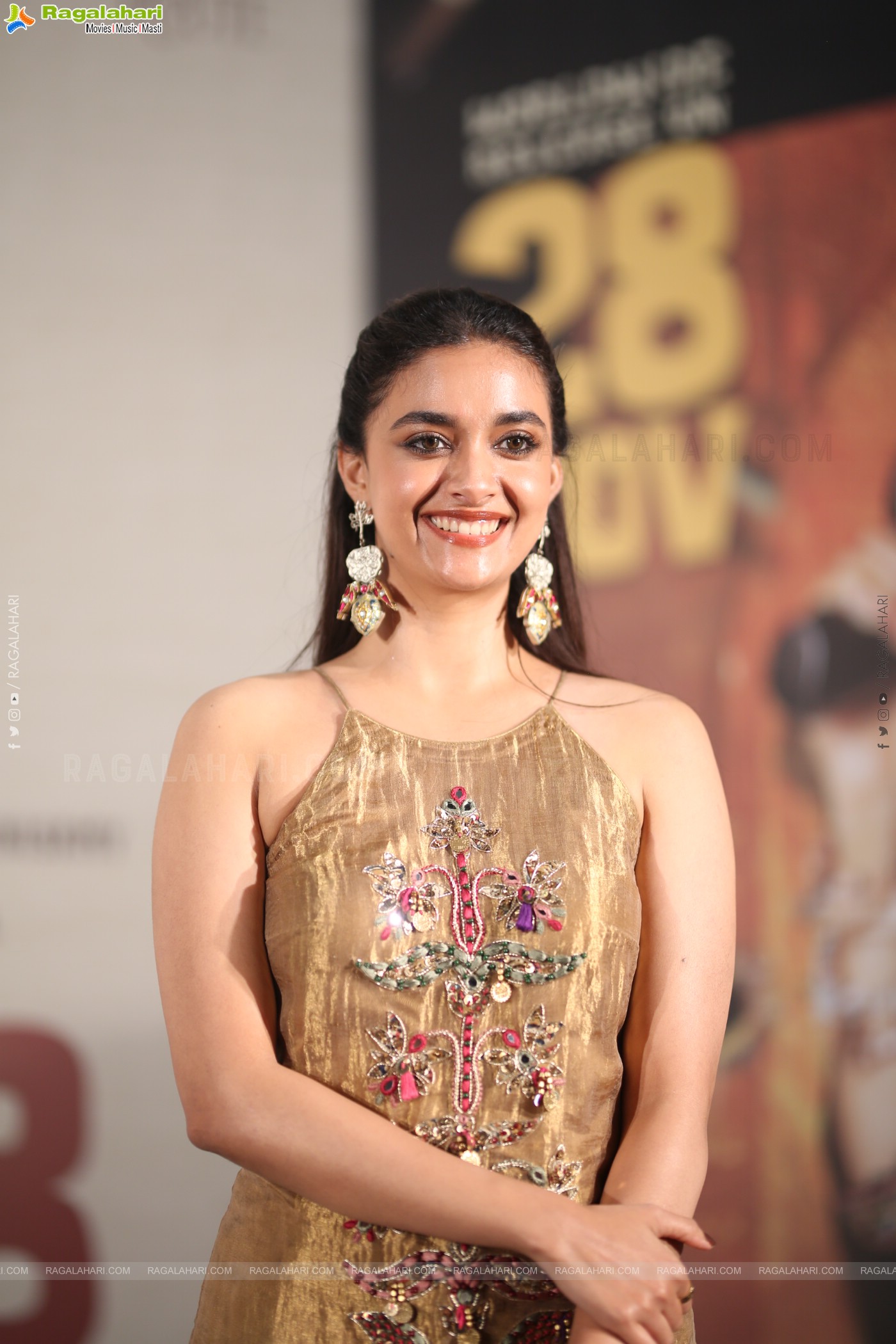 Keerthy Suresh at Revolver Rita Press Meet, HD Gallery