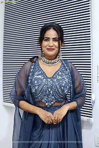 Naziya Khan in Grey Embellished Dress, HD Photo Gallery 