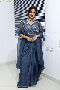 Naziya Khan in Grey Embellished Dress, HD Photo Gallery 