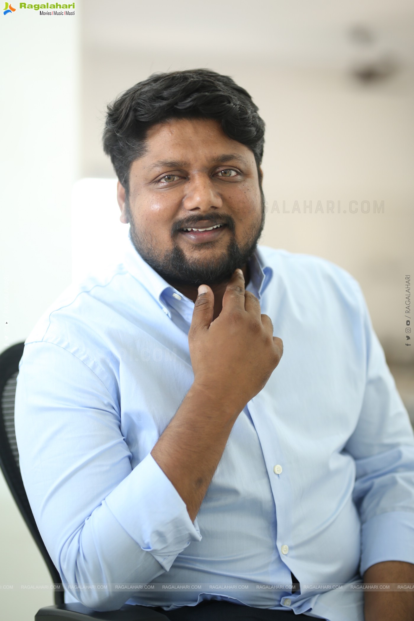 Producer Sai Krishna at Raju Weds Rambai Interview, HD Gallery