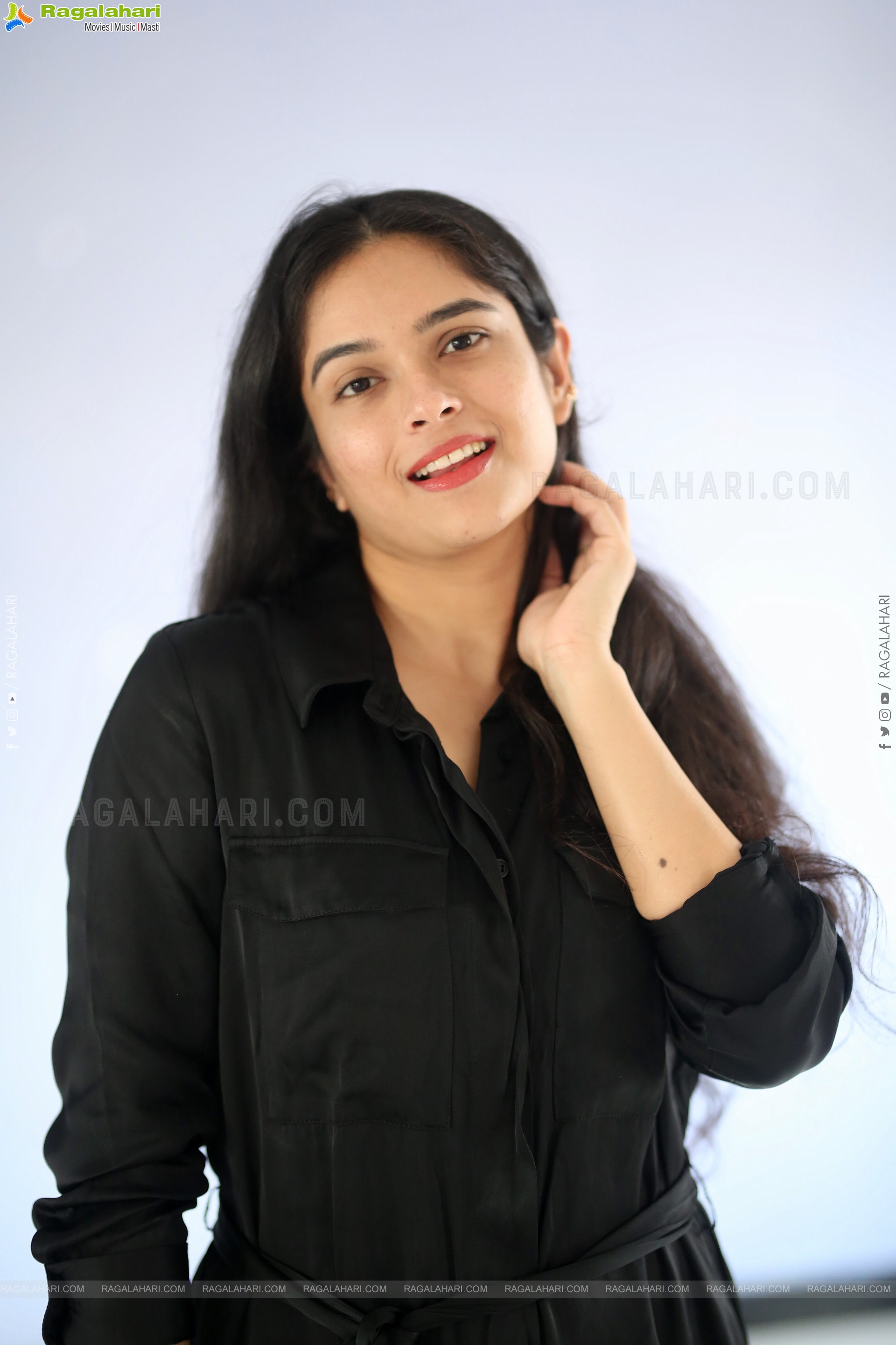 Sanchi Kashyap stills in Black Dress, HD Gallery