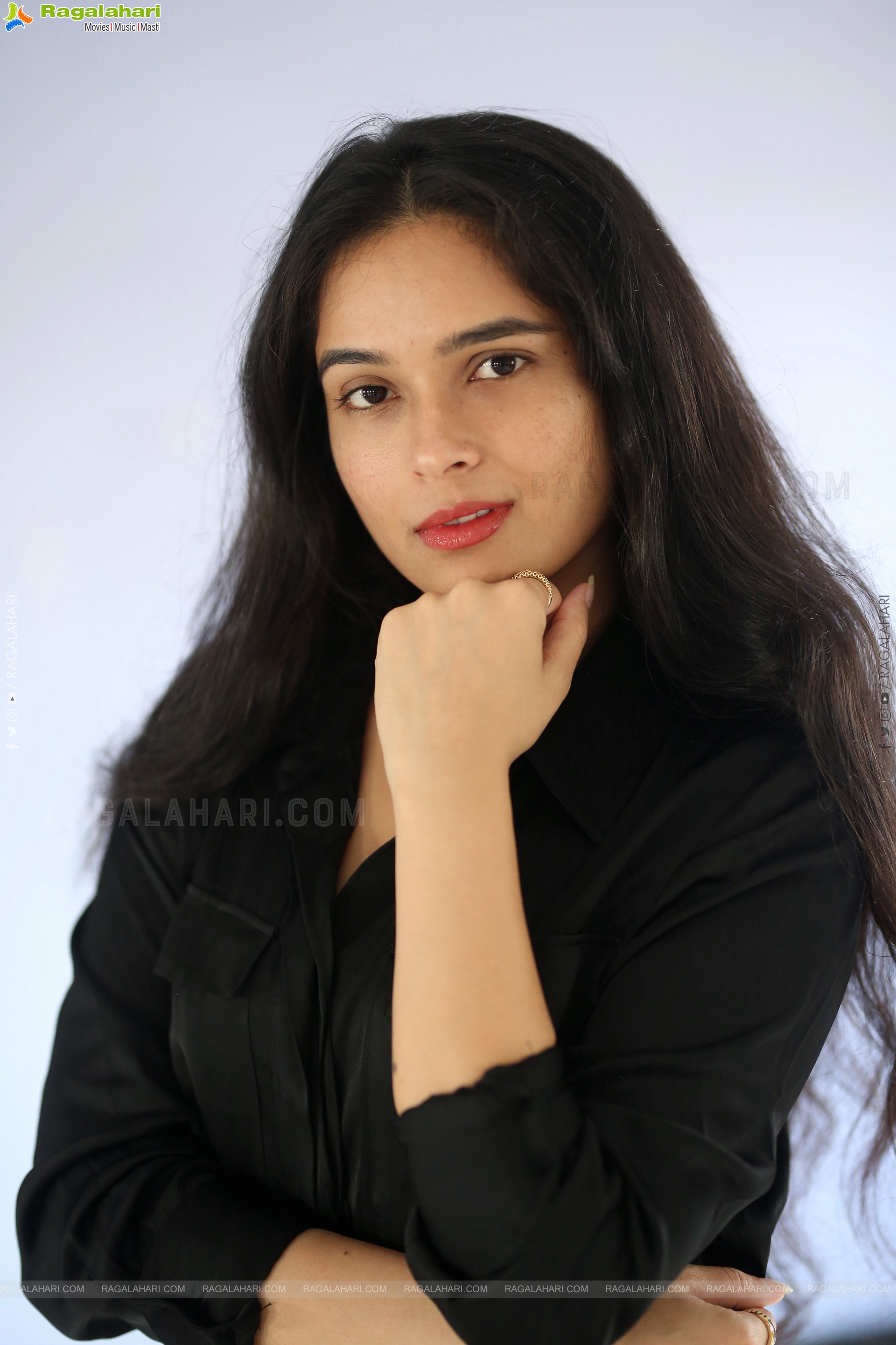 Sanchi Kashyap stills in Black Dress, HD Gallery