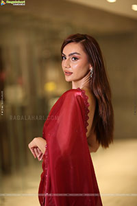 Shreya Sharma at Jatadhara Pre-release Event, HD Gallery