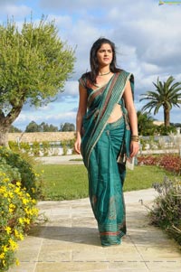 Deeksha Seth in Georgette Saree