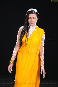 Neelam Upadhayaya in Yellow Saree