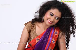 Soumya Sukumar in Half Saree